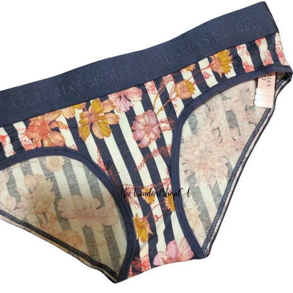 (BNWT) Victoria's Secret - Blue Floral Panty - Picture 4 of 4